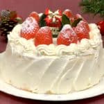 recette de gâteau de Noël (génoise aux fraises)