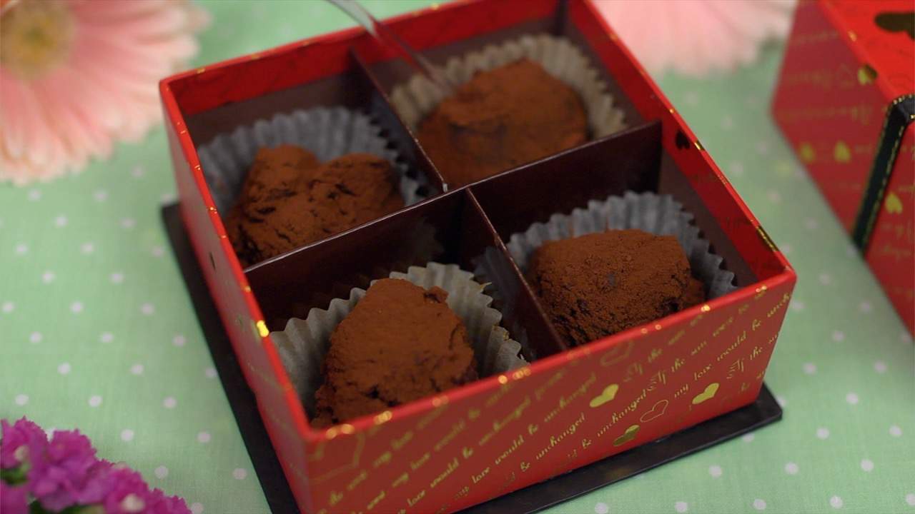 バレンタインの生チョコレート