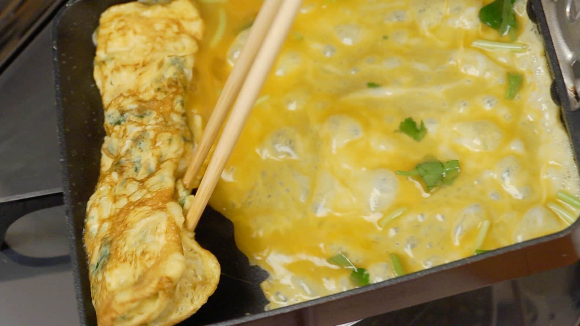 Ricetta per Tamagoyaki (omelette giapponese) - Cooking with Dog