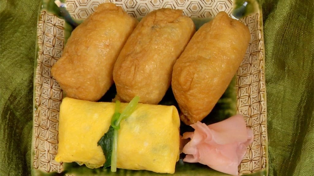You are currently viewing Inari Sushi and Fukusa Sushi Recipe (Fried Tofu Pouches Filled with Sushi Rice and Omelette Wrapped Sushi) | Inarizushi and Fukusazushi