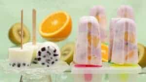 Frozen Yogurt and Azuki Milk Popsicles Recipe