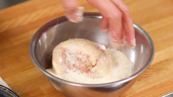 Coat it with the bread crumbs. Repeat the procedure and you’ll have 2 large scotch eggs.