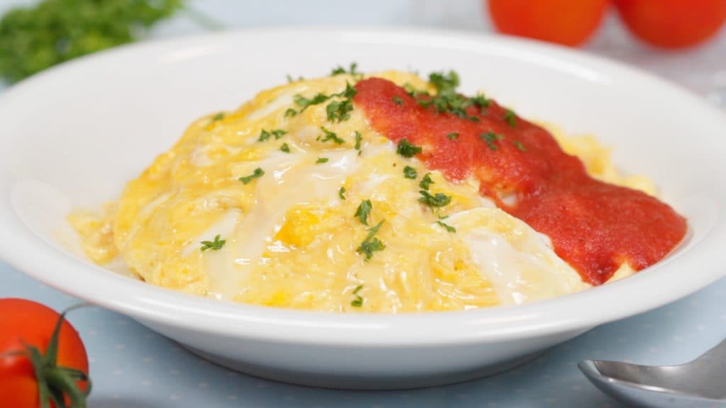 You are currently viewing Soft-Cooked Omurice Recipe