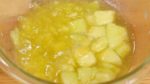 Add about one third of the syrup and the brandy. You can adjust the amount of syrup and brandy to taste. Chill the fresh melon sauce in the fridge thoroughly.