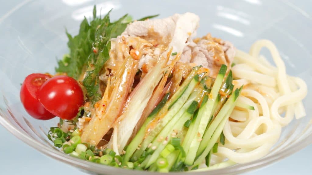 You are currently viewing Summer Pork Udon Noodles with Sesame Sauce Recipe