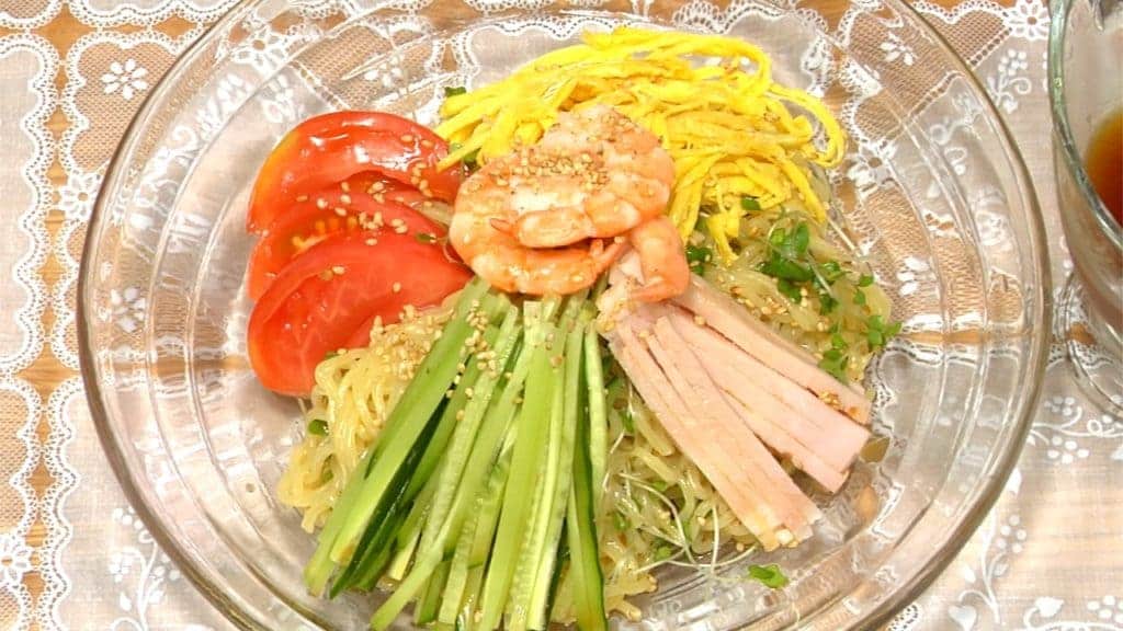 You are currently viewing Hiyashi Chuka Recipe (Cold Summer Noodles)