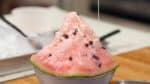 The condensed milk goes great with watermelon so drizzle it over when the kakigori isn’t sweet enough.