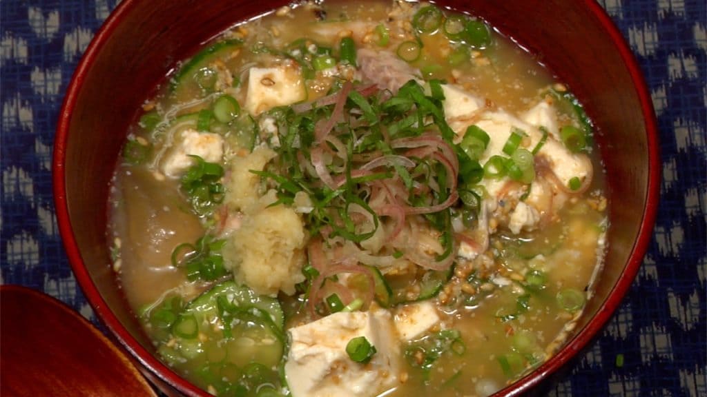 You are currently viewing Hiyajiru Recipe (Cold Savory Soup with Grilled Horse Mackerel)