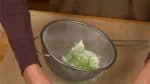 Combine the cake flour and matcha green tea powder and lightly mix in a bowl. Then, sift the flour with a mesh strainer. Repeat this 2 to 3 times to help avoid pockets of flour and also to make the cake light and fluffy.