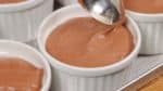 Arrange the surface of the mousse with the back of a spoon. Thoroughly chill the mousse in the fridge or freezer.