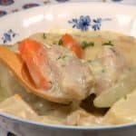 Cream Stew Recipe (White Chicken Stew with Mushrooms and Root Vegetables)