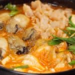 Recette de Nabe aux huîtres, porc et kimchi (ragoût d’inspiration coréen)