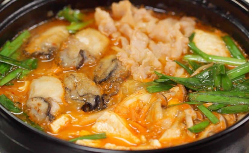 Oyster and Pork Kimchi Nabe Recipe (Koreaninspired Hot Pot) Cooking