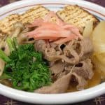 Resep niku dofu( sukiyaki yang bergizi-hidangan yang direbus bersama daging sapi dan tofu)