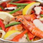 Seafood and Chicken Paella Recipe with Japanese Rice