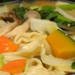 Hoto Noodle Soup Recipe (Flat Noodles and Vegetables Stewed in Miso Soup)