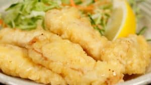 Recette de Toriten (tempura de poulet tendre de la préfecture d'Oita)