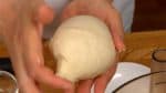 Remove the dough and shape it into a ball until the surface becomes smooth.