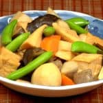 Công thức Nimono đậu phụ rau củ (Súp mắm với rau củ và đậu phụ chiên ngập dầu)