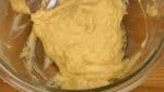 Stir until the flour is completely moistened.