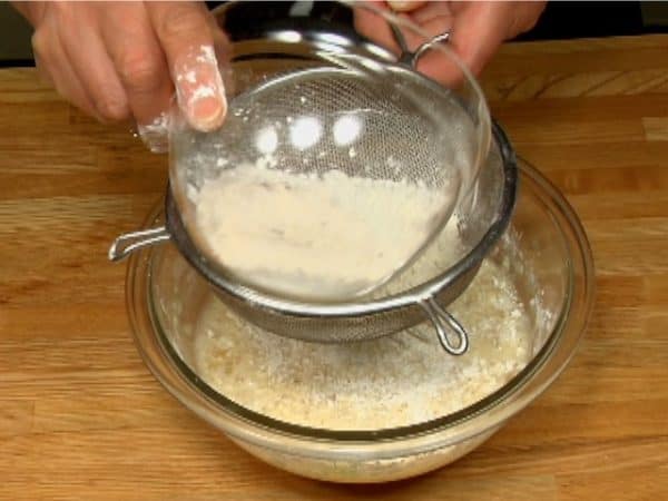 Repeat the process twice more, adding the flour in three steps.