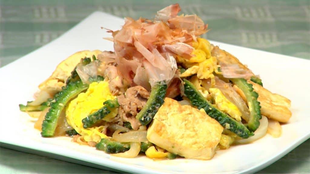 You are currently viewing Goya Chanpuru Recipe (Okinawan Bitter Melon Stir Fry with Pork and Tofu)