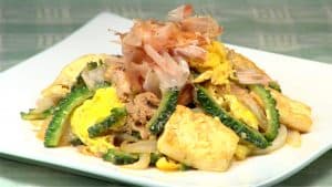 Read more about the article Goya Chanpuru Recipe (Okinawan Bitter Melon Stir Fry with Pork and Tofu)