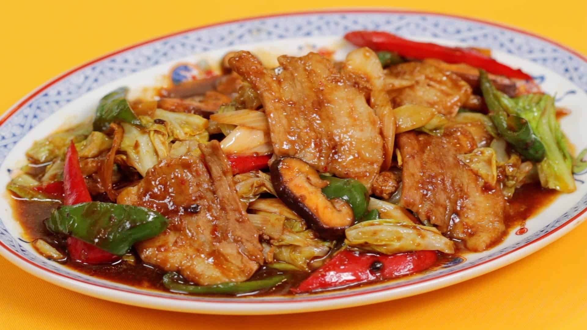 Easy Twice Cooked Pork Recipe Chinese Pork Belly Stir Fry With Cabbage Cooking With Dog