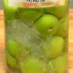 Store the container in a cool and dark place and occasionally rotate it to mix the ume and sugar evenly.