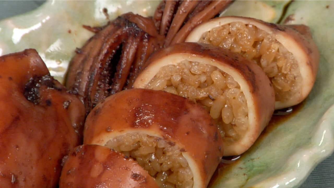 Ikameshi Recipe (Simmered Squids Stuffed with Sweet Rice) - Cooking ...