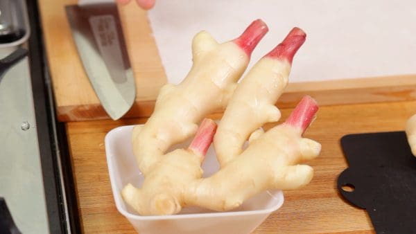Make sure to use a young ginger root, which is tender, less pungent and has a very thin skin.