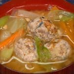 Sardine Tsumire-jiru Recipe (Miso Based Fish Ball Soup with Vegetables)
