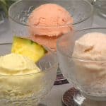 Pineapple Ice Cream Recipe (Homemade Fruit Ice Cream in a Food Processor)