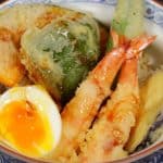 Shrimp Egg Tendon Recipe (Tempura Rice Bowl with Prawns and Vegetables)