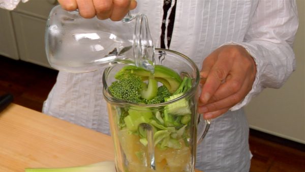 Add the water to adjust the consistency and help to blend the mixture.