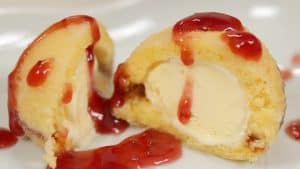 Read more about the article Ice Cream Tempura Recipe (Fried Ice Cream Wrapped with Castella Cake)