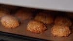 Then, allow them to sit in the oven until cool. This will help the macaroons to have a crispy texture.