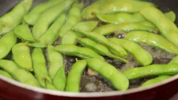Repeat this procedure 3 to 4 times until the edamame beans soften. This cooking method will help to retain the nutrients and savory taste while keeping the edamame from getting mushy.