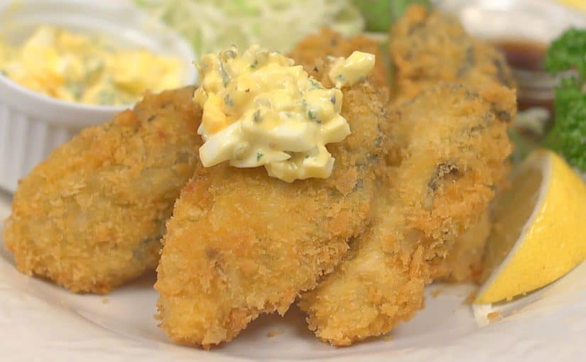 Kaki Fry Recipe (DeepFried Breaded Oysters) Cooking with Dog