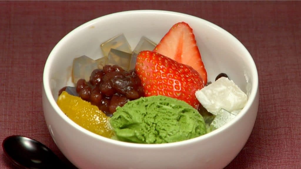 You are currently viewing Fruit Cream Anmitsu Recipe (Traditional Cold Dessert with Agar and Red Bean Paste)
