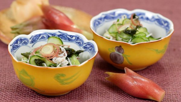 Cucumber Sunomono Recipe (Marinated Cucumber and Myoga Ginger Bud ...