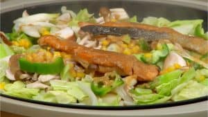 Salmon Chan Chan Yaki Recipe (Fish and Vegetables Teppanyaki with Miso Sauce in Hokkaido)
