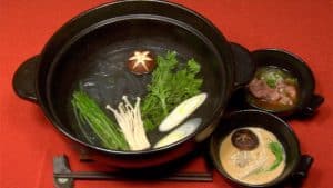 Lire la suite à propos de l’article Shabu shabu avec 2 types de sauces à tremper et recette de zosui aux œufs (fondue japonaise et soupe de riz)