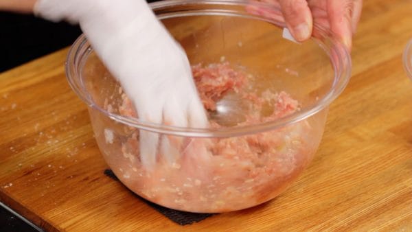 Then, loosely spread your fingers and spin your hand around. The mixture will become gooier, and your hand will start to feel heavy.