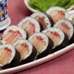 Rezept für Gelbschwanzmakrelen Maki (Weiße Tekkamaki) Sushi-Spezialität in Nagasaki