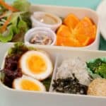 Bento Recipe with Meat-Wrapped Eggs (Nutritionally Balanced Packed Meal)