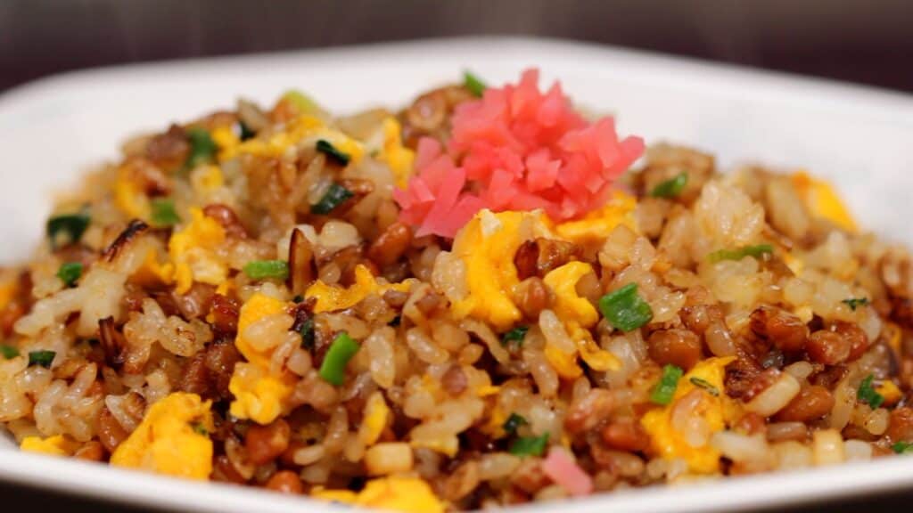 You are currently viewing Pork, Egg & Superfood Soybean Fried Rice Recipe for Natto Chahan