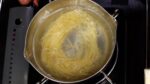 Now, the pasta is done boiling. The cooking time on the package says 3 minutes, but boil it for an extra minute. When served cold, cooking it an extra minute gives it the perfect texture.