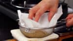 Additionally, use a paper towel to remove any excess moisture. In the video, we didn’t use kitchen tongs, but they can save your lovely fingers from getting burnt.